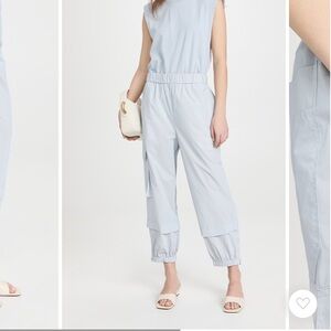 Tibi Powder Pull On Jogger - Blue Grey in Small